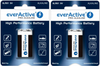 everActive bateria alkaliczna Pro 6LR61 9V 2 szt. - zestaw