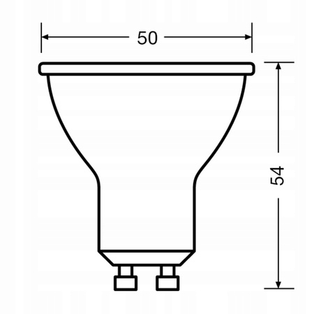 OSRAM Żarówka LED GU10 4,5W = 50W 350lm 4000K 60°