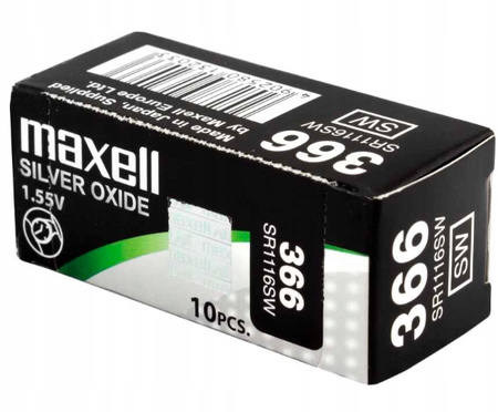 MAXELL bateria srebrowa 366 / SR1116SW BL1
