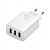 Baseus Compact ładowarka sieciowa 3x USB 17W biały CCXJ020102