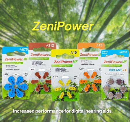 ZeniPower Baterie Słuchowe 675 A675 PR44 60 szt.