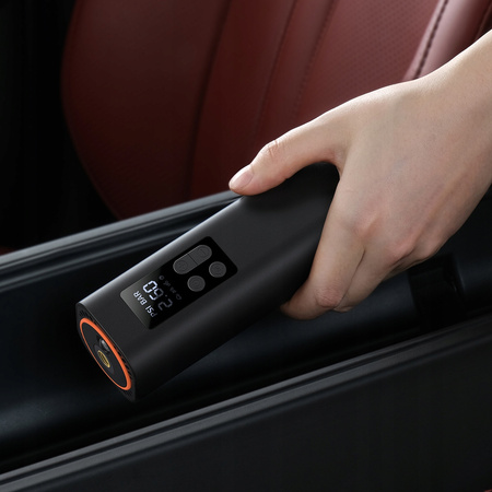 Baseus mini kompresor samochodowy pompka do kół na gniazdo zapalniczki czarny CRCQ000001