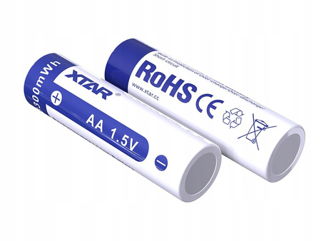 XTAR 14500 / AA 1.5V Li-ION 2000mAh z zabezpieczeniem, 4 szt.