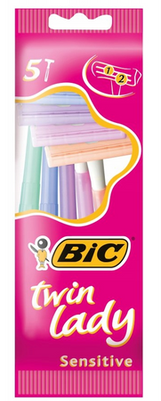 BIC JEDNORAZOWA MASZYNKA DO GOLENIA TWIN LADY 5 SZT / RAZOR 5 PCS 20/150/3000 PL
