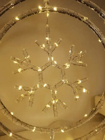 Dekor. świąt płatek BAT modee WARM 60LED ML-C3009