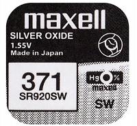 MAXELL bateria srebrowa 371 / SR920SW BL1