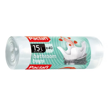 Worki łazienkowy biały zapach Paclan 15L 40szt