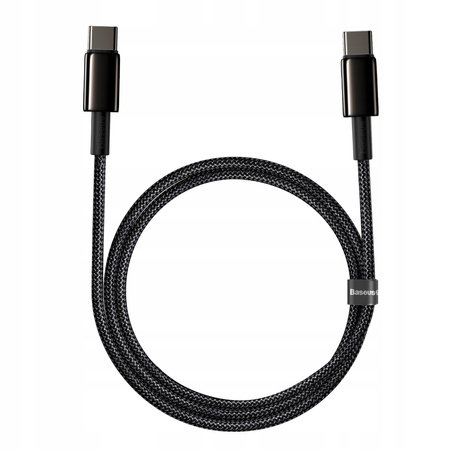 Baseus Kabel CATWJ-01 USB-C - USB-C PD QC 100W 5A 1m - czarny