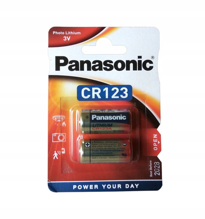 PANASONIC bateria litowa PHOTO CR123 BL2