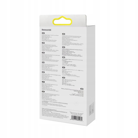 Baseus Encok C17 douszne słuchawki na kablu z mikrofonem USB Typ C białe NGCR010002