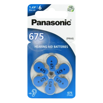 Bateria Panasonic 675 słuchowa PR675 B6