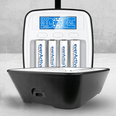 everActive Ładowarka do akumulatorków Ni-MH NC-1000M USB-C