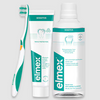ELMEX PŁUKAN 400ML SENSITIVE+75 ML PASTA SENSITIVE +ELMEX SZCZOTECZKA INTERX SOFT
