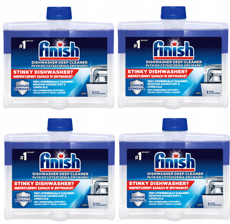 FINISH PŁYN DO CZYSZCZENIA / DISHWASHER CLEANER REGULAR 250 ML 12/96/1152x4 /zestaw