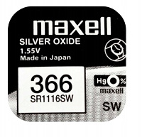 MAXELL bateria srebrowa 366 / SR1116SW BL1x10 /zestaw