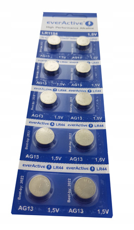 everActive bateria alkaliczne LR44 / LR1154 / AG13 bl.10
