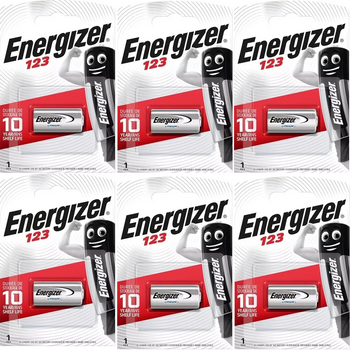 ENERGIZER Bateria litowa 123 bl.1 / zestaw 6 szt.