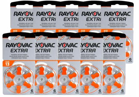 RAYOVAC Baterie słuchowe 13 Extra 60 szt.