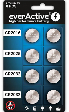 everActive bateria litowa CR2016/2025/2032 bl.8