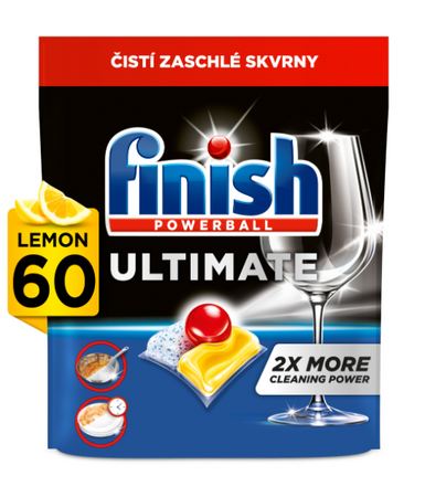 FINISH TABS POWERBALL ULTIMATE ALL IN1 LEMON 60 PCS 6/84/504 PL