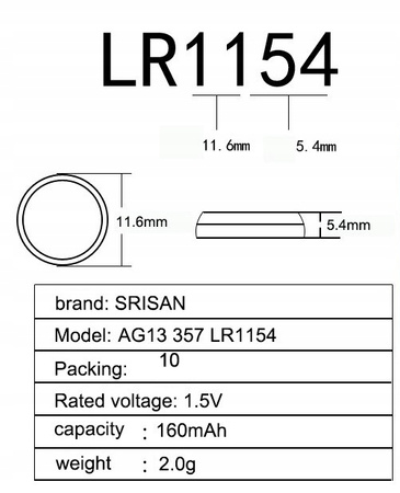 everActive bateria alkaliczne LR44 / LR1154 / AG13 bl.10