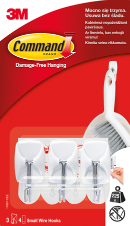 COMMAND HACZYKI Z METALOWYM UCHWYTEM 3SZT+4SZT MALE PASKI
