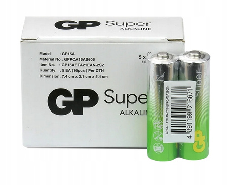GP bateria alkaliczna SUPER G-TECH AA zgrzew 2 szt.