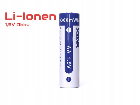 XTAR 14500 / AA 1.5V Li-ION 2000mAh z zabezpieczeniem, 4 szt.