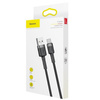 Baseus Cafule Cable wytrzymały nylonowy kabel przewód USB / USB-C QC3.0 2A 2M czarno-szary CATKLF-CG1