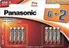 PANASONIC bateria alkaliczna PRO Power AA BL8 + AAA BL8 - zestaw
