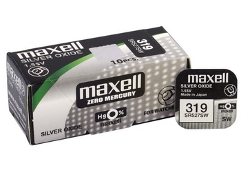 MAXELL bateria srebrowa 319 / SR527SW BL1x10 /zestaw
