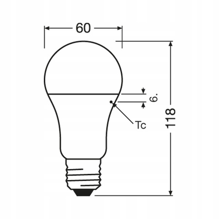 OSRAM Żarówka LED A60 E27 13W 100W 1521lm 2700K