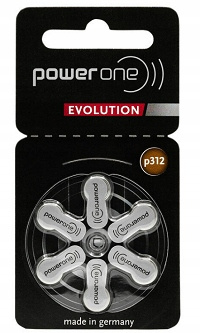 POWER ONE EVOLUTION Baterie słuchowe V312 60 szt.