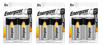 ENERGIZER Bateria alkaliczna POWER LR20 D bl.2 / zestaw 6 szt.