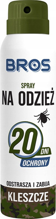 Bros Spray na odzież przeciwko kleszczom 90 ml