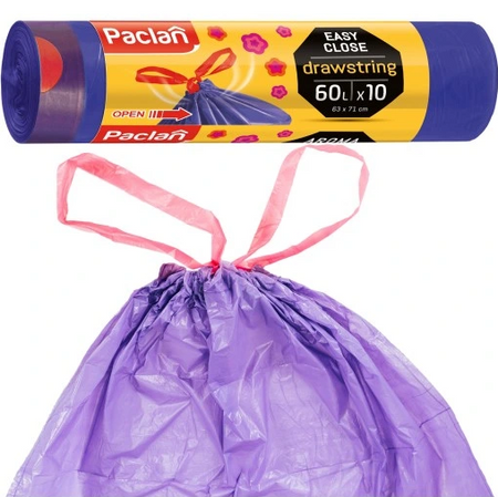 Worki z taśmą zapachowe Paclan 60L 10szt.