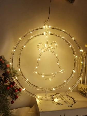 Dekor. świąt dzwonek BAT modee WARM 48LED ML-C3008