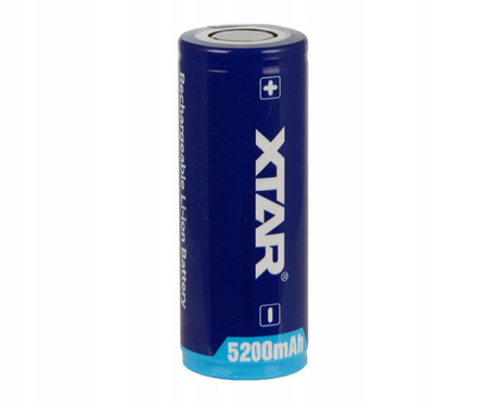 XTAR 26650-520PCM 5200mAH Li-ION Protected 3,7V 7A