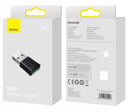 Baseus Adapter Bluetooth USB BA07 - czarny