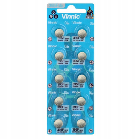 VINNIC bateria srebrowa 395F / SR927SW / SR57 BL10 zestaw