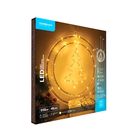 Dekor. świąt choinka BAT modee WARM 48LED ML-C3007