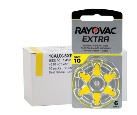 RAYOVAC Baterie słuchowe 10 Extra 60 szt.