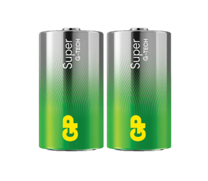 GP bateria alkaliczna SUPER G-TECH LR20 D zgrzew 2 szt.