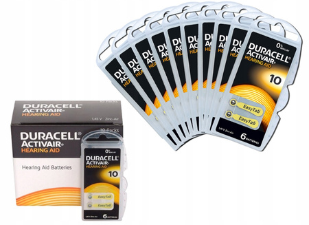 DURACELL baterie słuchowe 10 60 szt.
