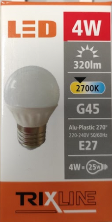 spuldze TR G45 4W E27 320lm
