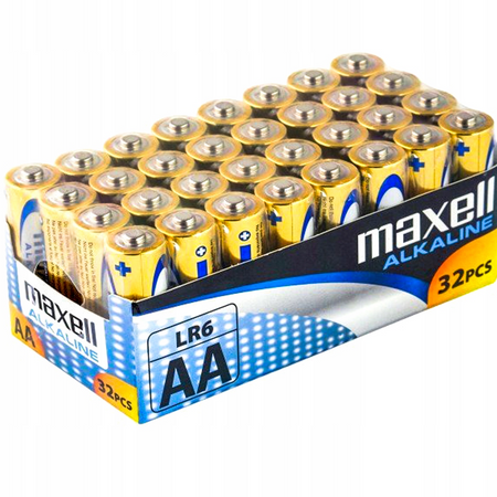 MAXELL bateria alkaliczna AA 32 szt.