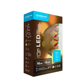 Lampki dzwonki BAT modee 0,9m WARM 10LED ML-C3014