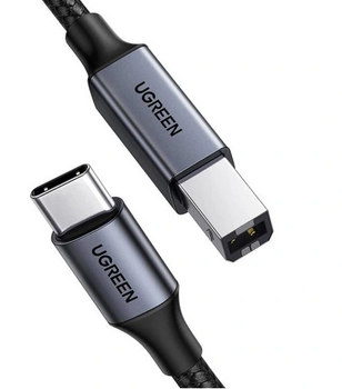 UGREEN Kabel US370 45106 do drukarki USB-C / USB-B 2m - czarny