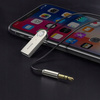 Baseus BA01 odbiornik dźwięku Bluetooth 5.0 kabel adapter audio AUX jack czarny CABA01-01