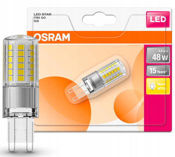 OSRAM Żarówka LED G9 KAPSUŁKA 4,8W = 50W 2700K